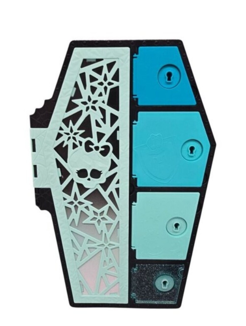 Mattel Monster High Doll Coffin Lagoona Blue Locker Case Skullimate Secrets